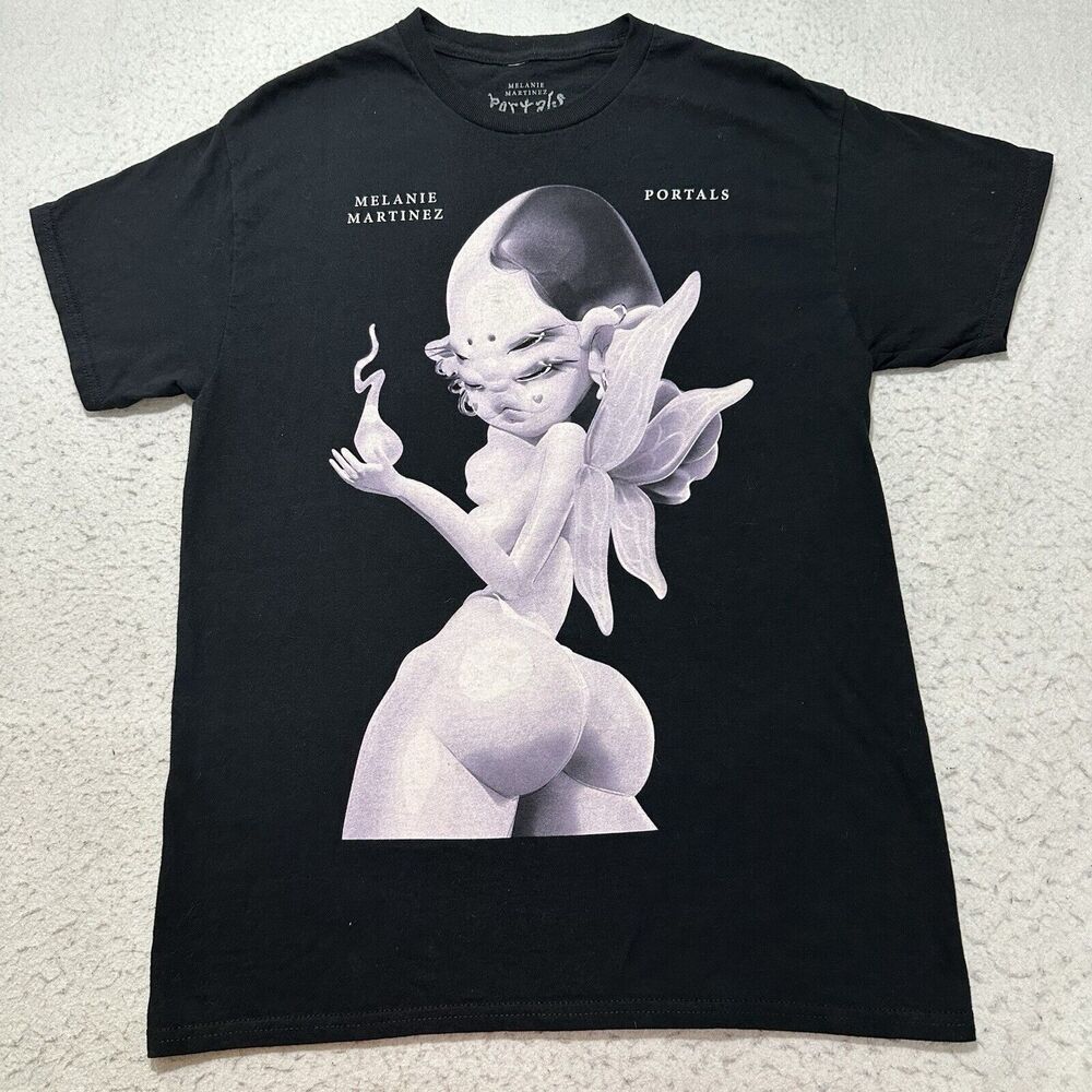 Melanie Martinez Portals Adult Large Black Short Sleeve Pink Graphic T Shirt